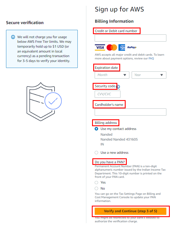 Billing Details